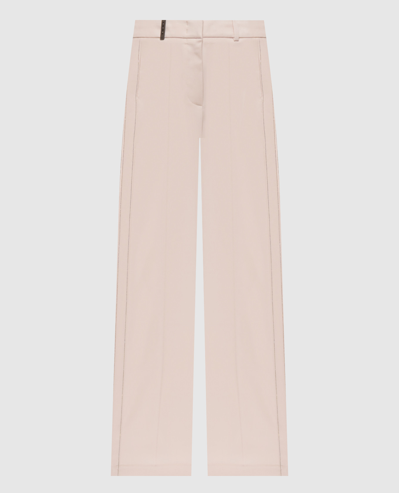 Pink pants with a monil chain