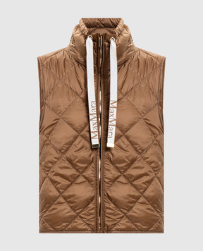 Max Mara Brown quilted vest TREGIC TREGIC