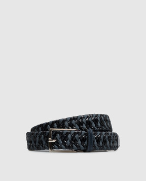 ISAIA Blue combination braided belt FB0074PLF65