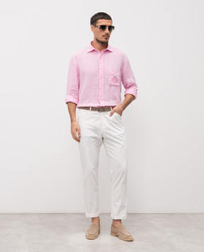 Stefano Ricci Pink linen shirt MC008163BX2922