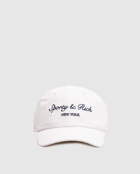 Sporty & Rich Syracuse NY Kids White Cap with Embroidered Logo AC10175328WH01