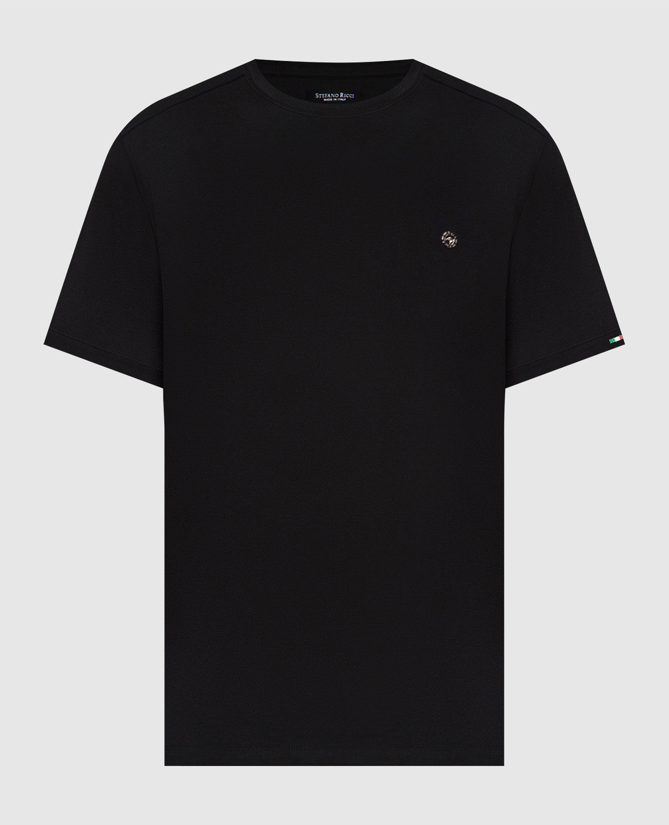 Black T-shirt with emblem