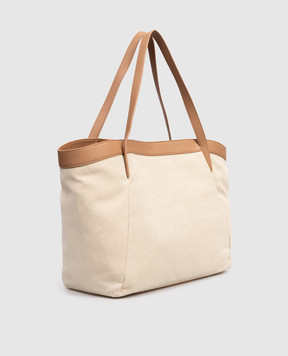 Twinset Beige bag with embossed logo 261TD8530