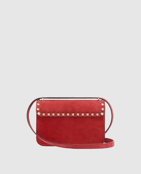 Valentino Red suede Rockstud bag 9W2B0T76KQQ
