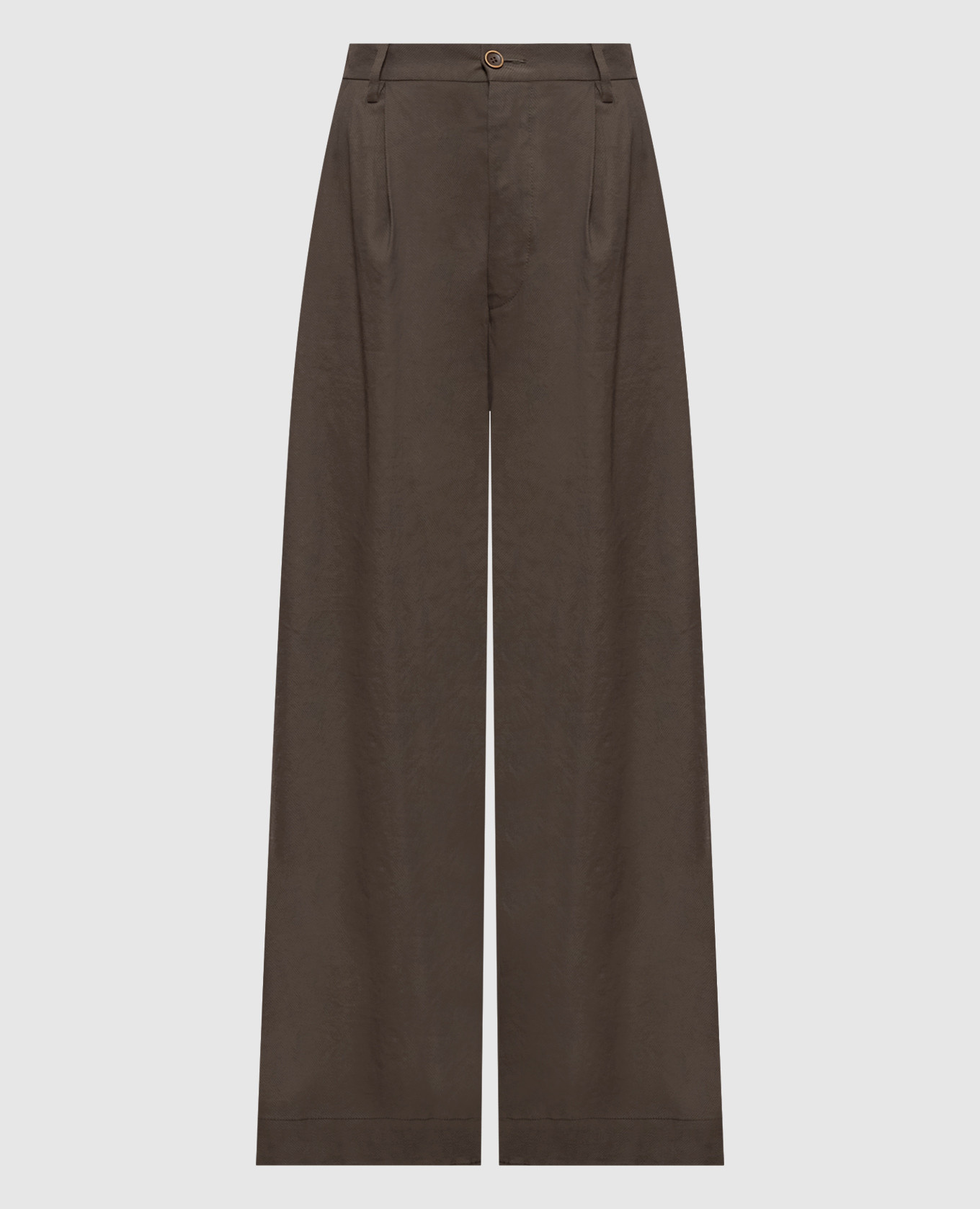 Paella Khaki Linen Pants