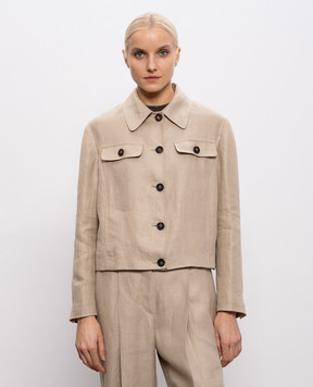 Brunello Cucinelli Beige linen jacket MH5277581