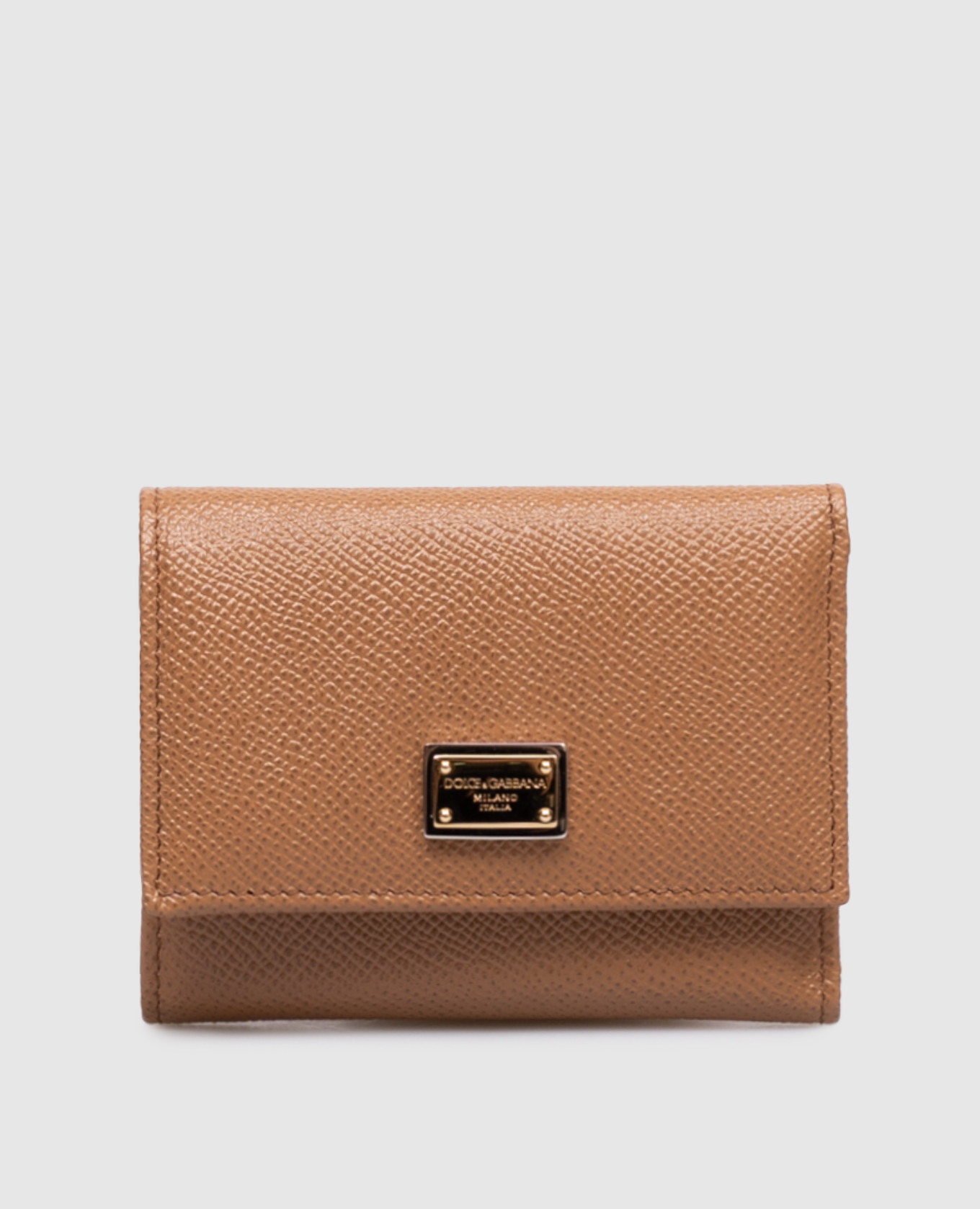 Brown Dauphine leather wallet