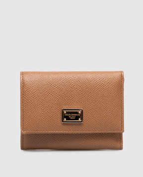 Dolce&Gabbana Brown Dauphine leather wallet BI0770A1001