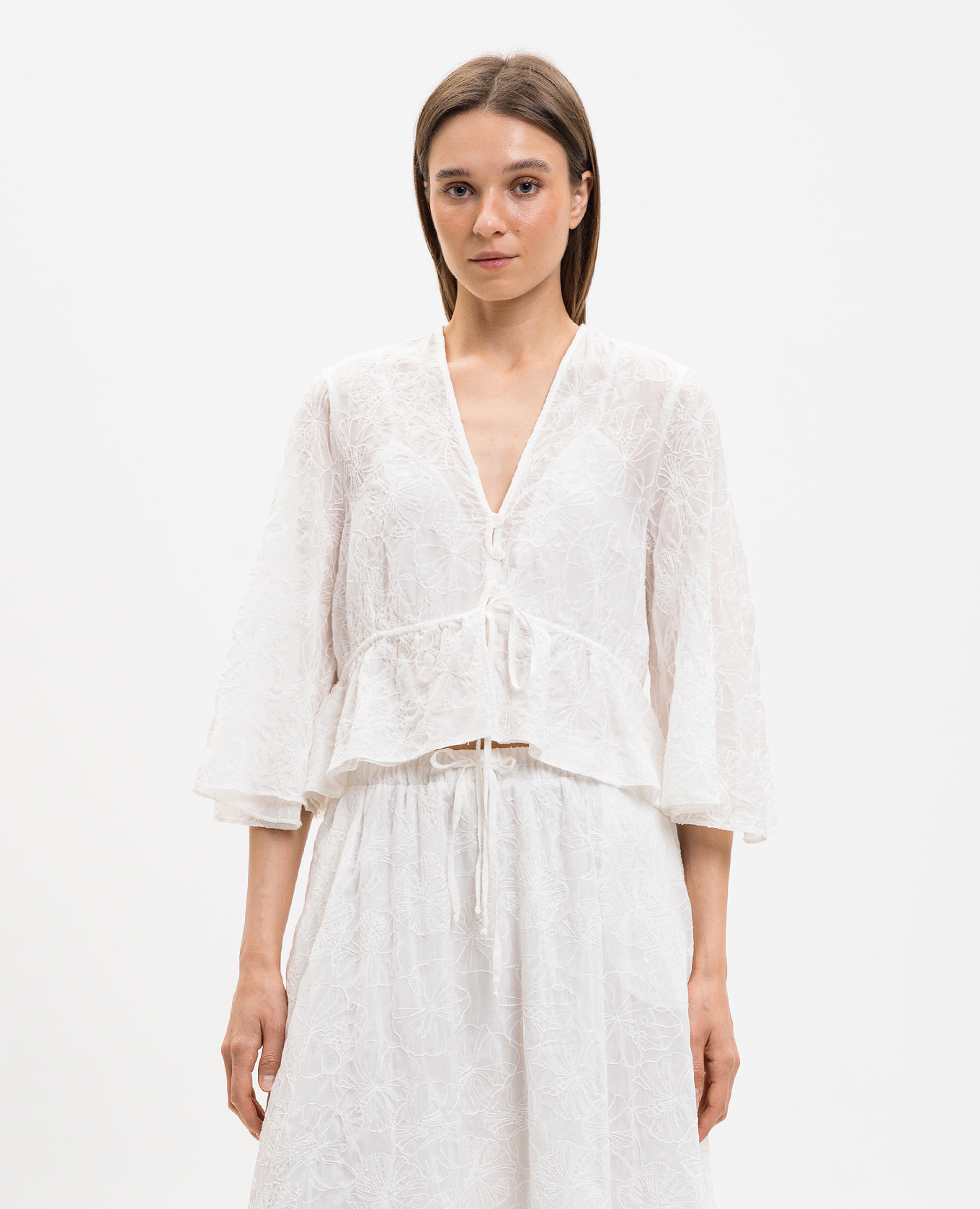 White silk blouse Ballantyne 3