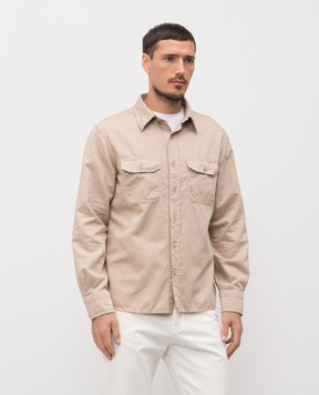 Tom Ford Beige linen shirt HME001FMC295