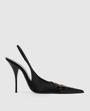 Saint Laurent Black LOUIS slingbacks A001CW9QNCN