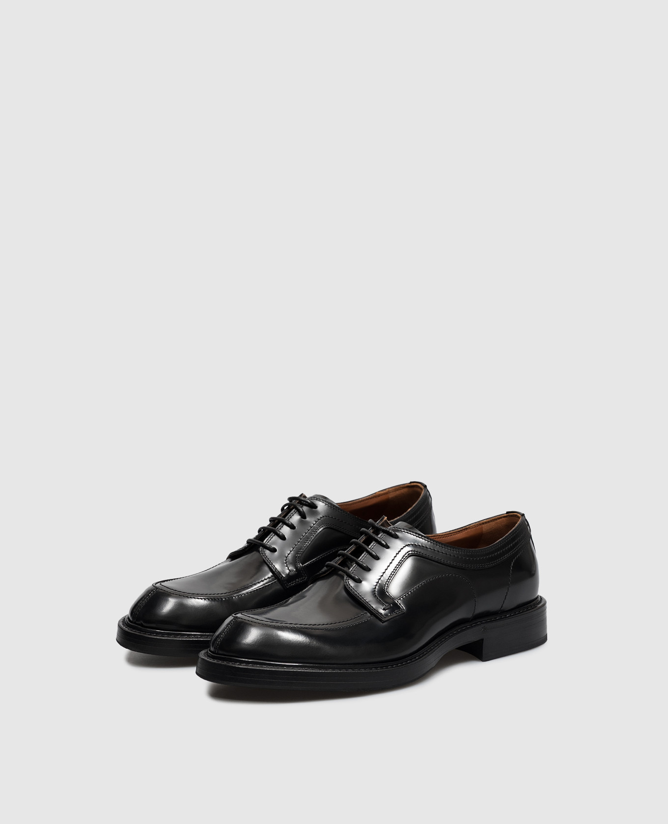 Black leather derby shoes Dolce&Gabbana 2