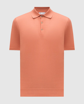 Brunello Cucinelli Orange polo M29800125