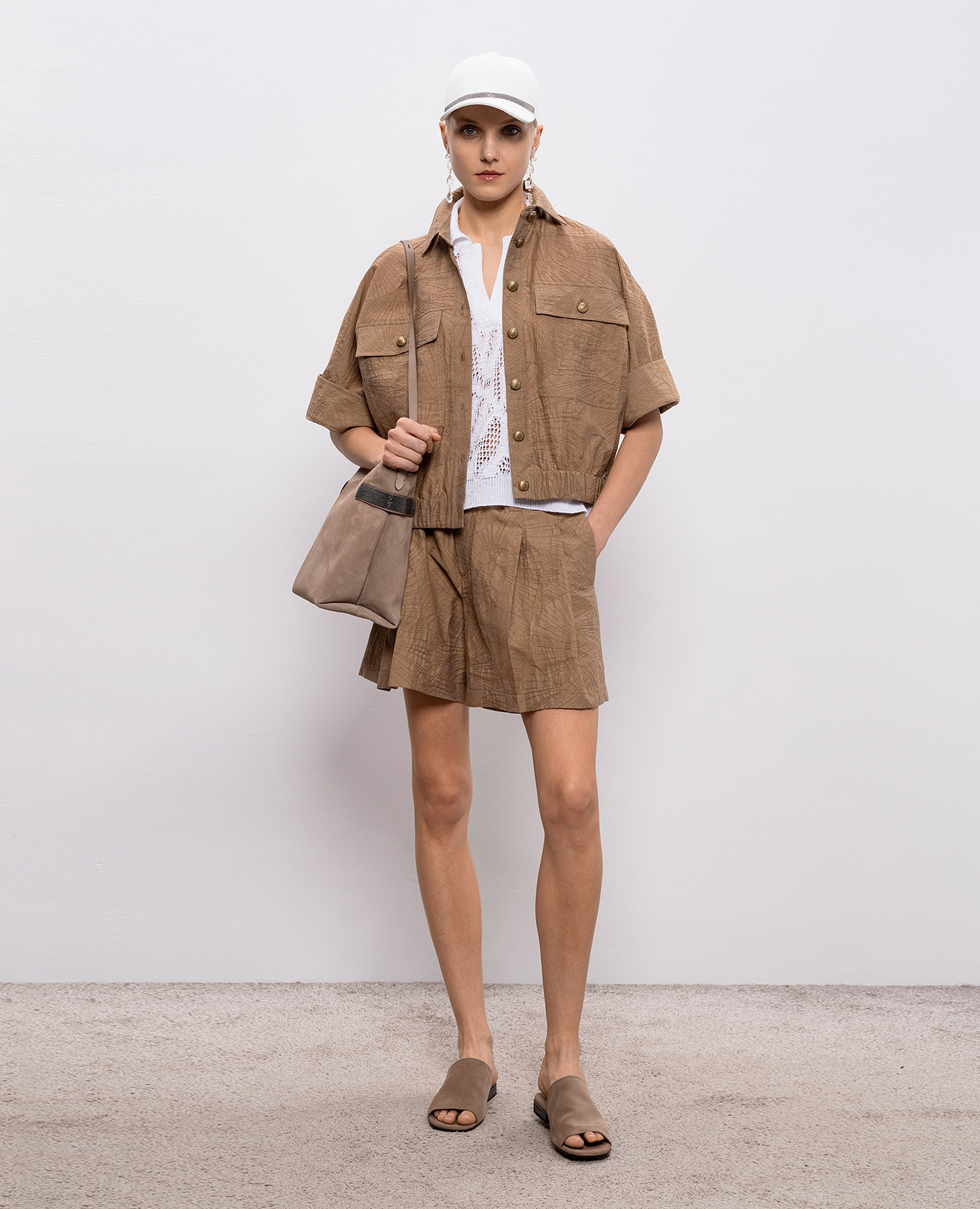 

Brown patterned shirt Brunello Cucinelli