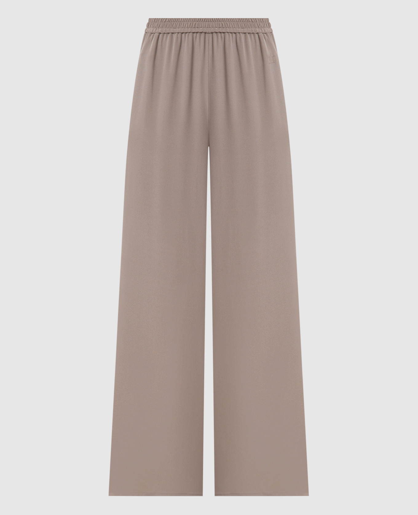 Beige silk VOLONTA pants