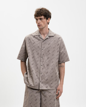 Off-White Gray patterned shirt 44XGG01FS26F008