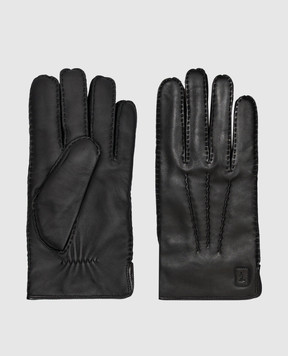 Trussardi Black leather gloves E302X000003NMG001L40