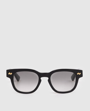 Bottega Veneta Black Intrecciato Panthos sunglasses 861359V2Q30