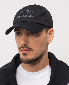 Iceberg Black cap with textured logo embroidery 71026967