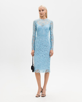 Dolce&Gabbana Blue lace dress F6M0DTILMDR