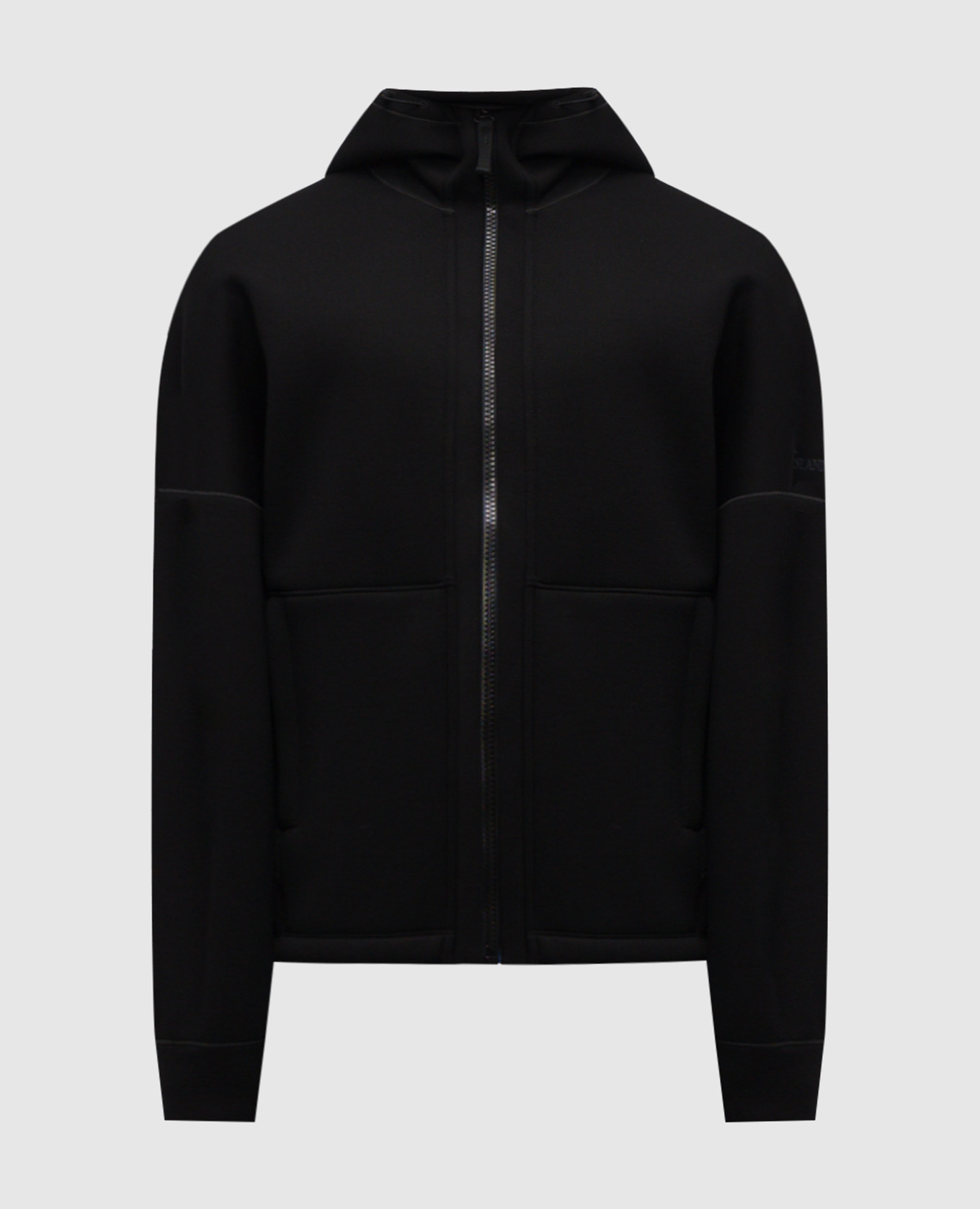 

Black sports jacket with logo Stone Island