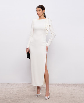 Alessandra Rich White maxi dress with slit FABX4265F4692
