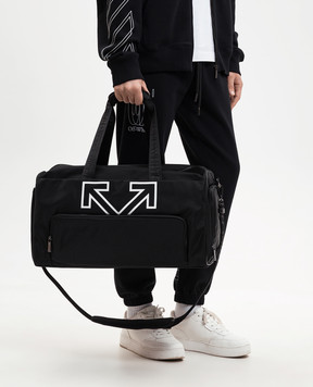 Off-White Black travel bag with logo print OMNL027C99FAB001