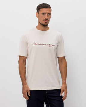 Brunello Cucinelli Ivory embroidered T-shirt M0B138518