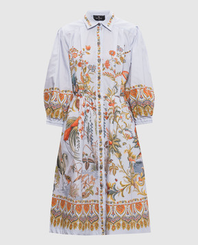 Etro Blue shirt dress with floral print WRHA025899SP5I5