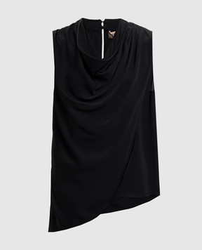 Twinset Black top with drape 261TP2420