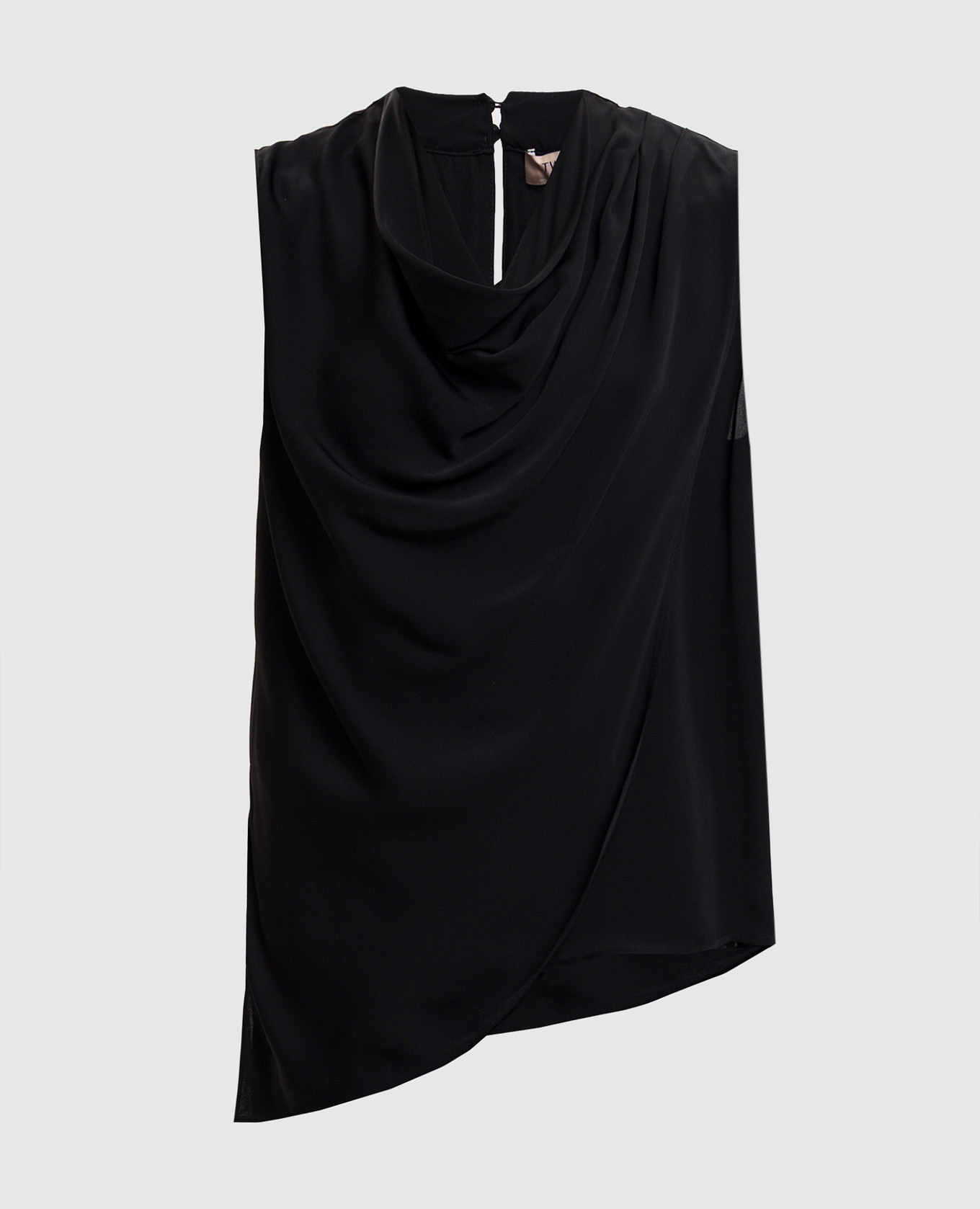 Black top with drape