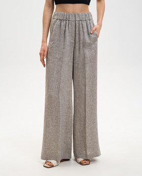 Peserico Beige linen pants P0405202600