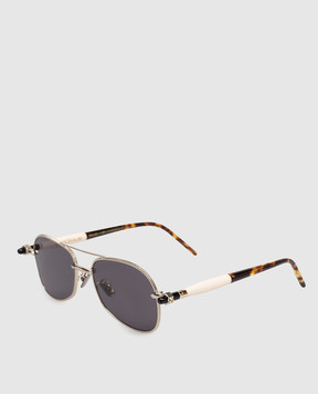 Kuboraum Silver Sunglasses P75 KRSP75LGH000002Y