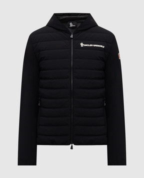 Moncler Grenoble Black windbreaker with logo K20978G0003289ALV