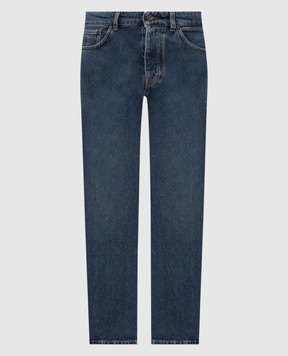 Trussardi Blue jeans with embroidered emblem P404HE04952NMJ390D46