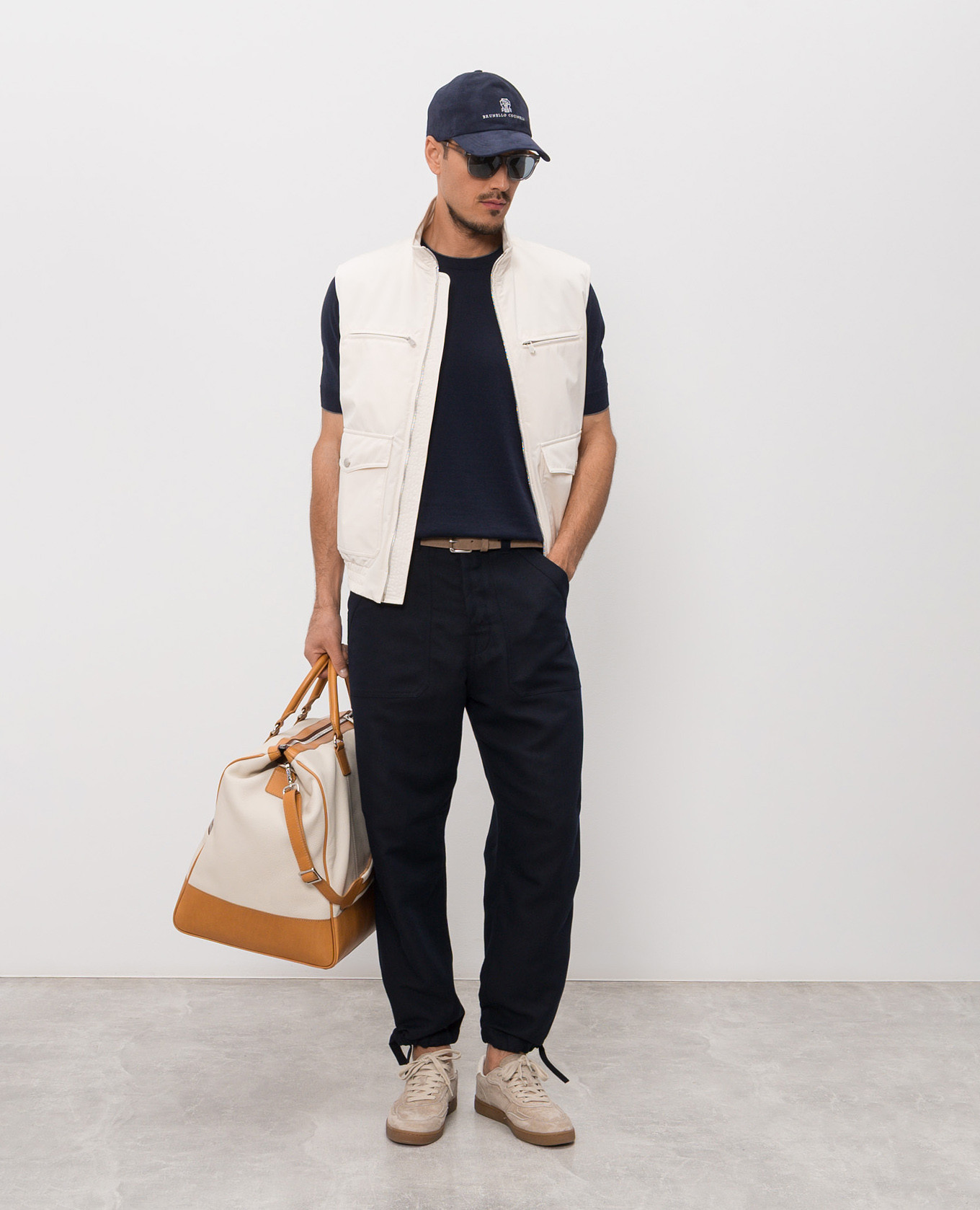 

Blue linen pants Brunello Cucinelli