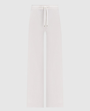 Agnona Ivory cashmere, wool and silk trousers K7120202G120Q