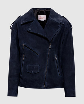Babe Pay Pls Blue suede leather jacket 2106УК2SUEDE