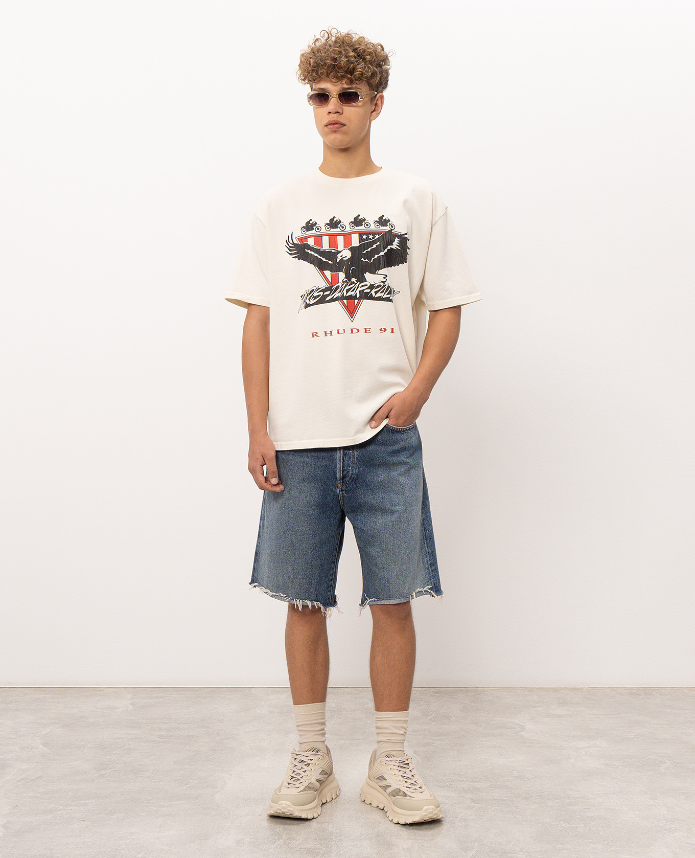 Stage Racing ivory t-shirt Rhude 2