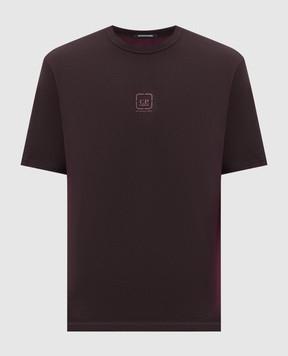 C.P. Company Metropolis Purple T-shirt with logo print LTS011A006370P