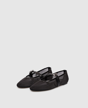 Stuart Weitzman Black ballet flats SAI BAREITALL MARY JANE SN511