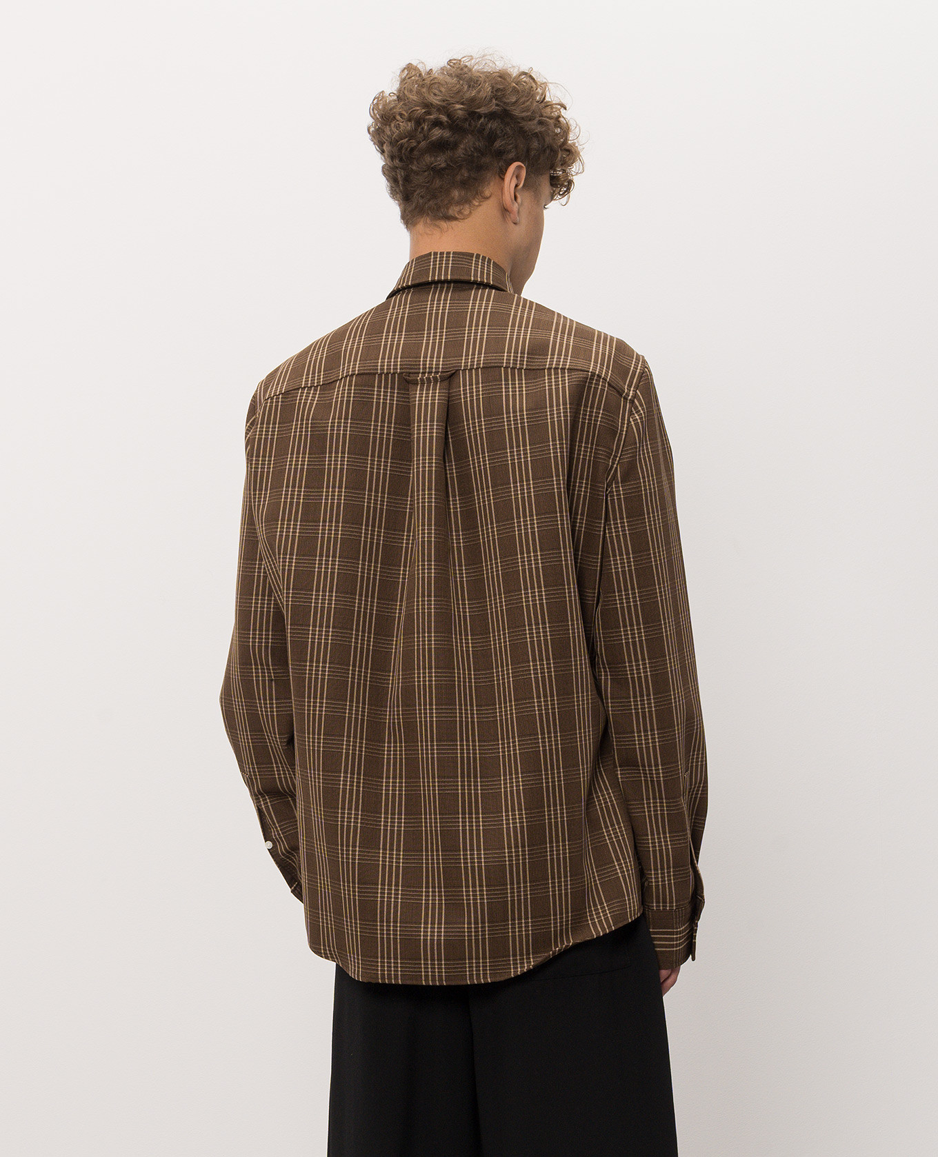 Brown checkered shirt Ami Paris 4