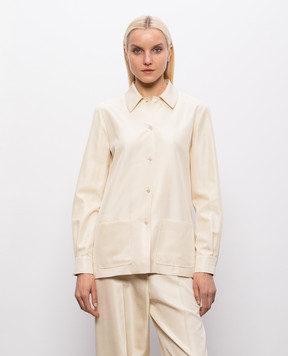 The Row Beige Lucetta silk shirt 10861W4378