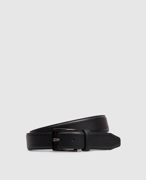 Peserico Black leather belt R72038C0CC928