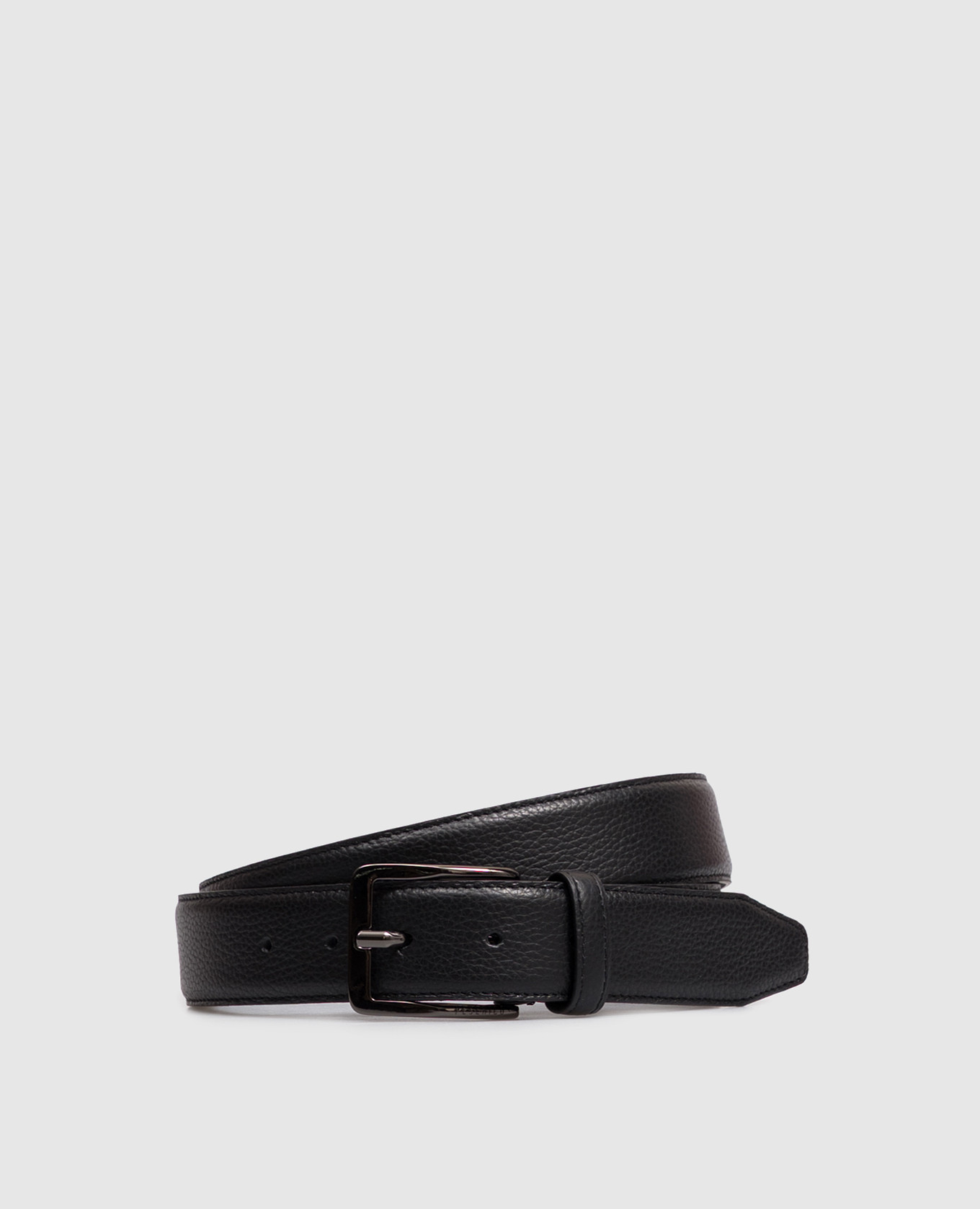 Black leather belt