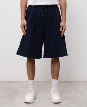 Juun.j Blue shorts with brand patch JC6425P21R