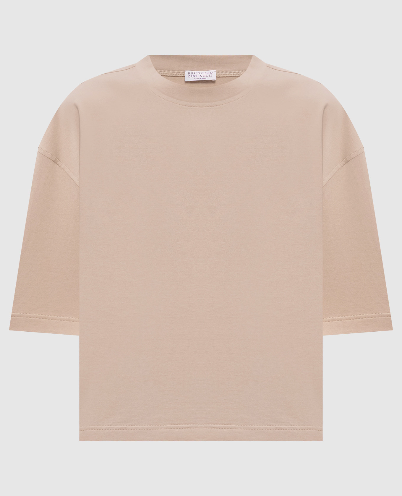 

Beige T-shirt Brunello Cucinelli
