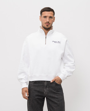 Sporty & Rich White sweatshirt with logo embroidery ST09875325WH01