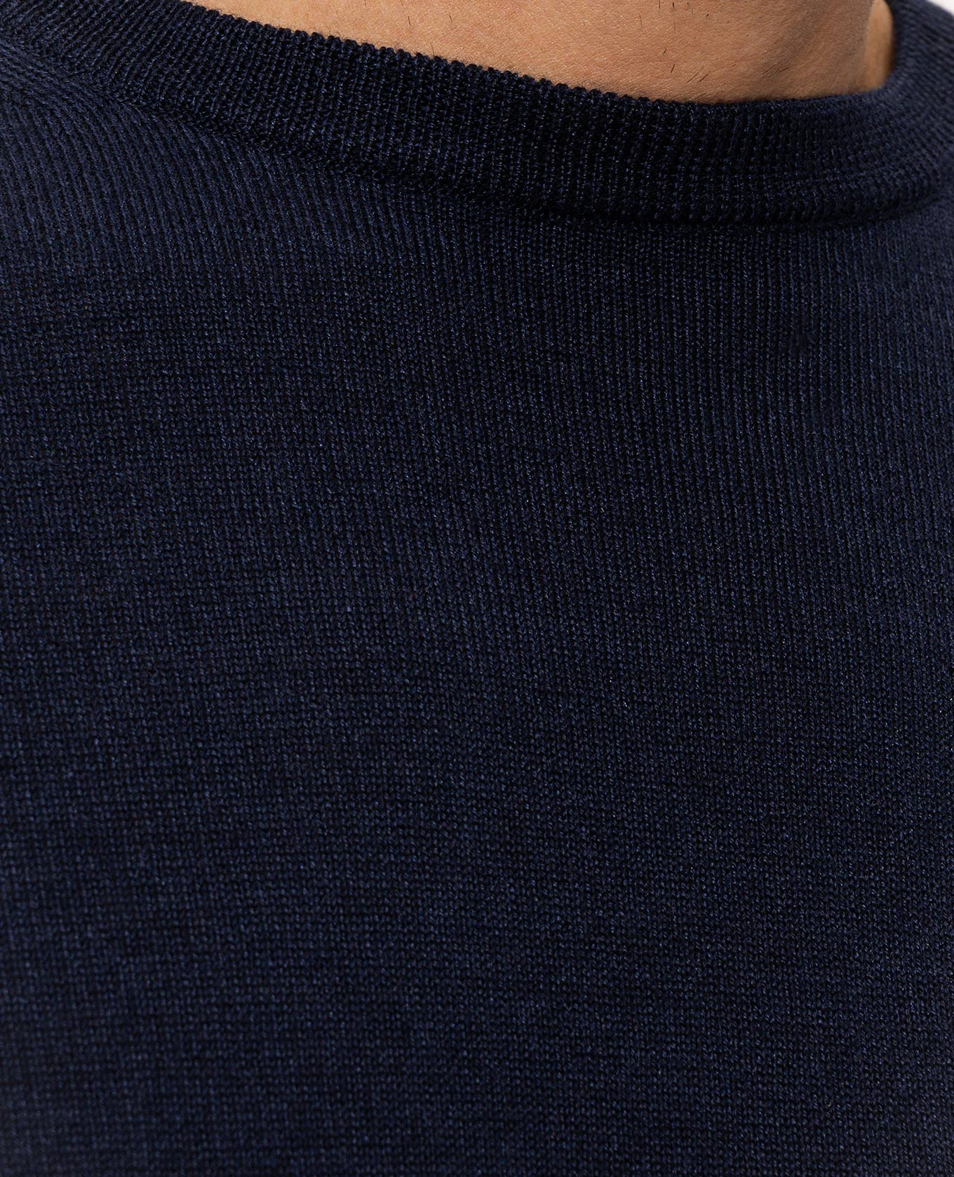Blue wool, silk and cashmere jumper Cashmere&Whiskey 5