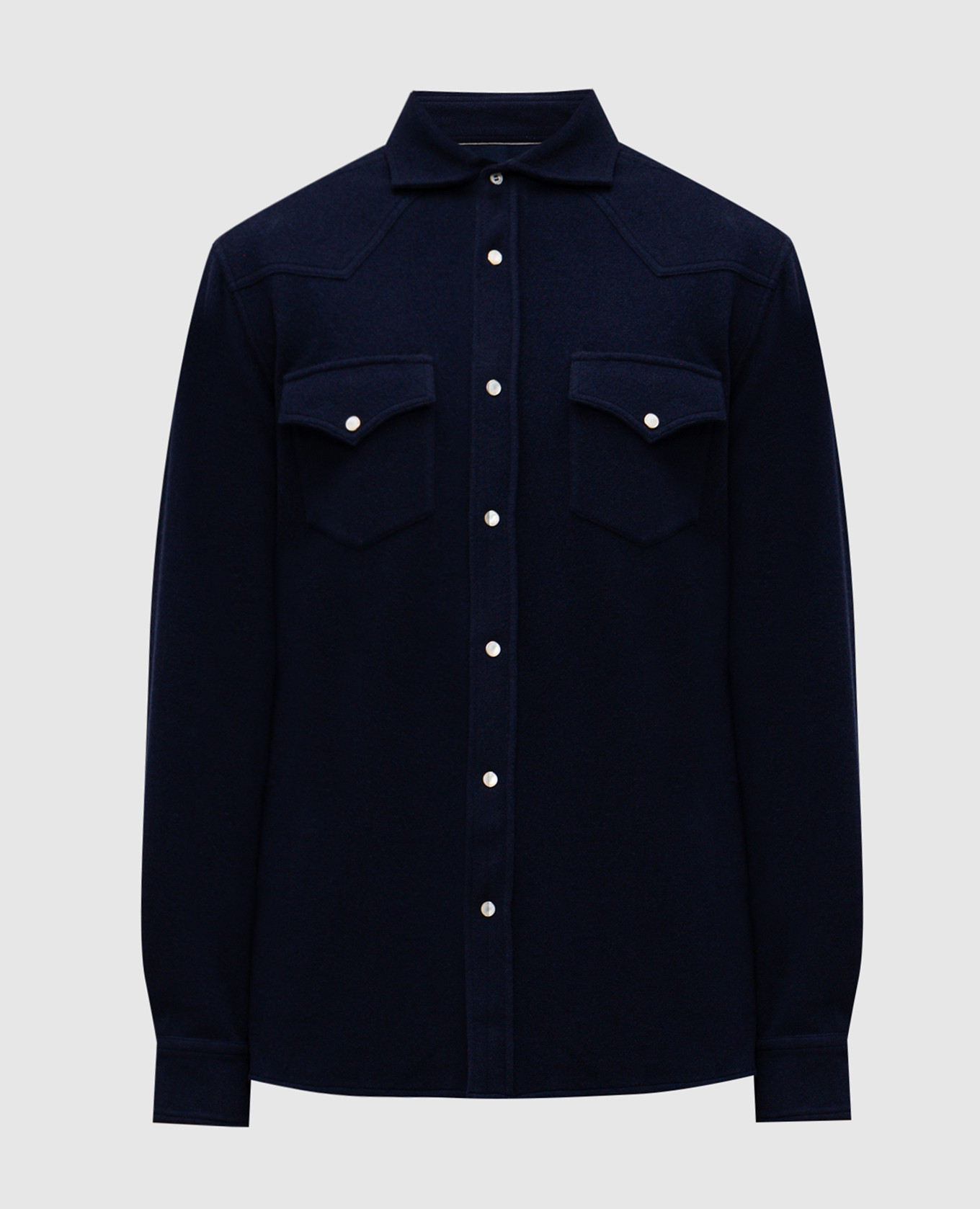 

Blue cashmere shirt Brunello Cucinelli